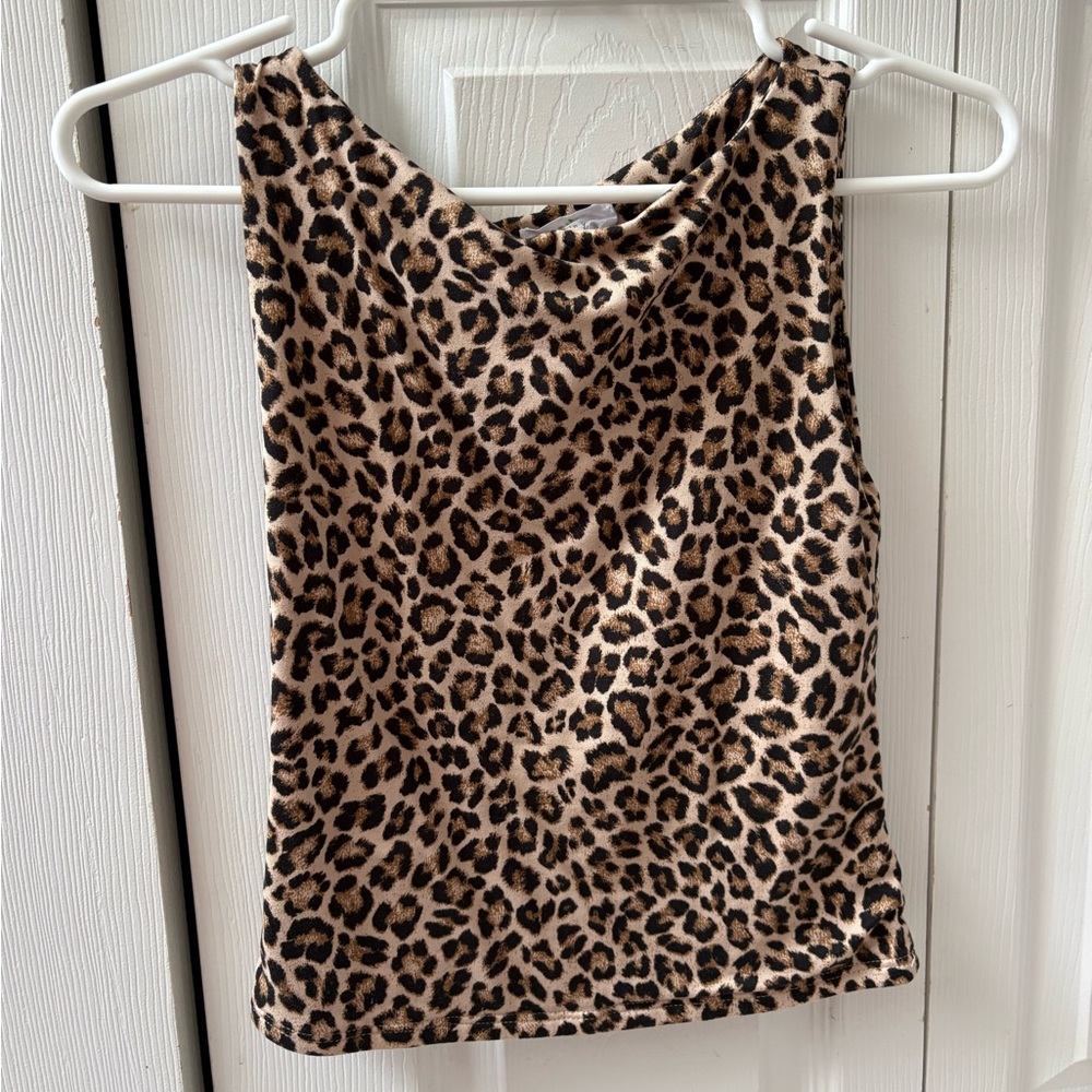 Leopard Print Tank Top Size S